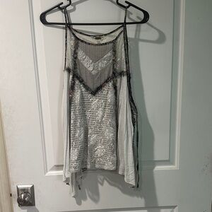 Elegant Lace Trimmed Women's Top